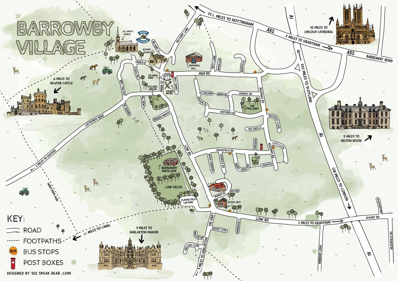 Barrowby Parish Map